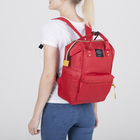 Рюкзак-сумка, отдел на молнии, 2 наружных кармана, 2 боковых кармана, цвет бордовый - Фото 2