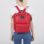 Рюкзак-сумка, отдел на молнии, 2 наружных кармана, 2 боковых кармана, цвет бордовый - Фото 3