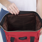 Рюкзак-сумка, отдел на молнии, 2 наружных кармана, 2 боковых кармана, цвет бордовый - Фото 7