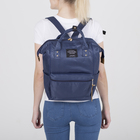 Рюкзак-сумка, отдел на молнии, 2 наружных кармана, 2 боковых кармана, цвет синий - Фото 3