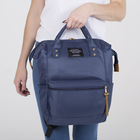 Рюкзак-сумка, отдел на молнии, 2 наружных кармана, 2 боковых кармана, цвет синий - Фото 6