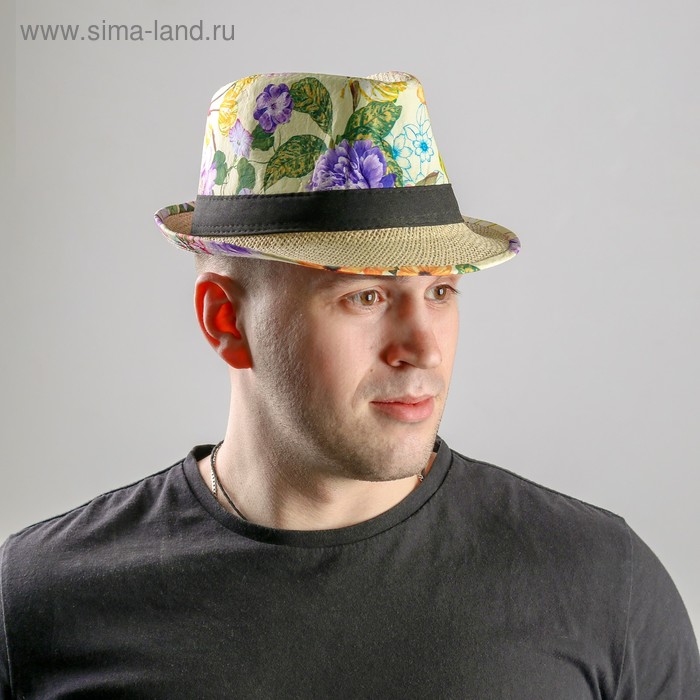 Карнавальная шляпа «Цветы», р-р 56-58, виды МИКС - Фото 1