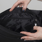 Сумка молодёжная, отдел на молнии, наружный карман, регулируемый ремень, цвет чёрный - Фото 7