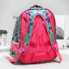 Рюкзак школьный, отдел на молнии, с футляром, наружный карман, 2 боковые сетки, усиленная спинка, цвет розовый - Фото 2