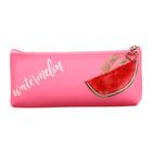 Пенал школьный, на молнии силиконовый «Фрукты», розовый - фото 60772588