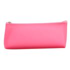 Пенал школьный, на молнии силиконовый «Фрукты», розовый - фото 60772587