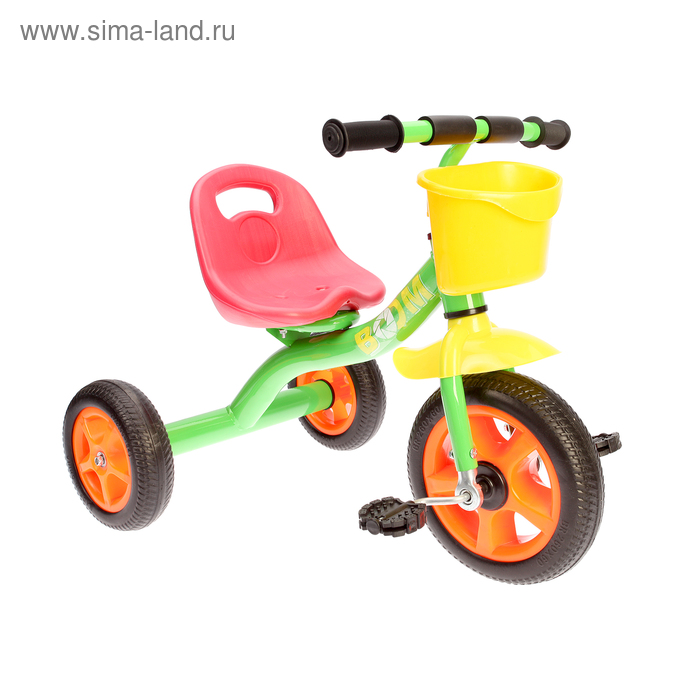 Велосипед трёхколёсный Micio Boom 2018, цвет зелёный/оранжевый/жёлтый - Фото 1