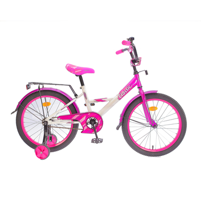 Велосипед 20" Graffiti Classic RUS, цвет белый/розовый