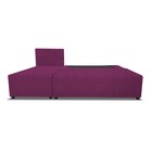 Угловой диван «Алиса», еврокнижка, рогожка savana/arben, цвет berry - Фото 2