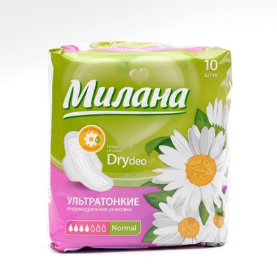 Прокладки «Милана» Ultra Dry Normal Deo Ромашка, 10 шт./уп