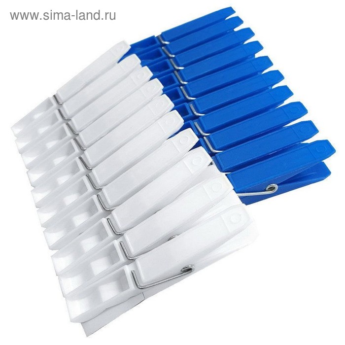 Прищепки для белья Soft Touch, 20 шт МИКС - Фото 1