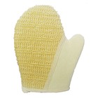 Мочалка Beauty Format натуральная рукавица, крапива + хлопок - Фото 1