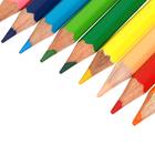 Карандаши художественные цветные мягкие, ЗХК "Сонет", 12 цветов, - фото 8369878