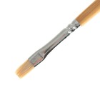 Кисть "Сонет" № 4, щетина, плоская, удлинённая ручка, d=8 мм - Фото 2