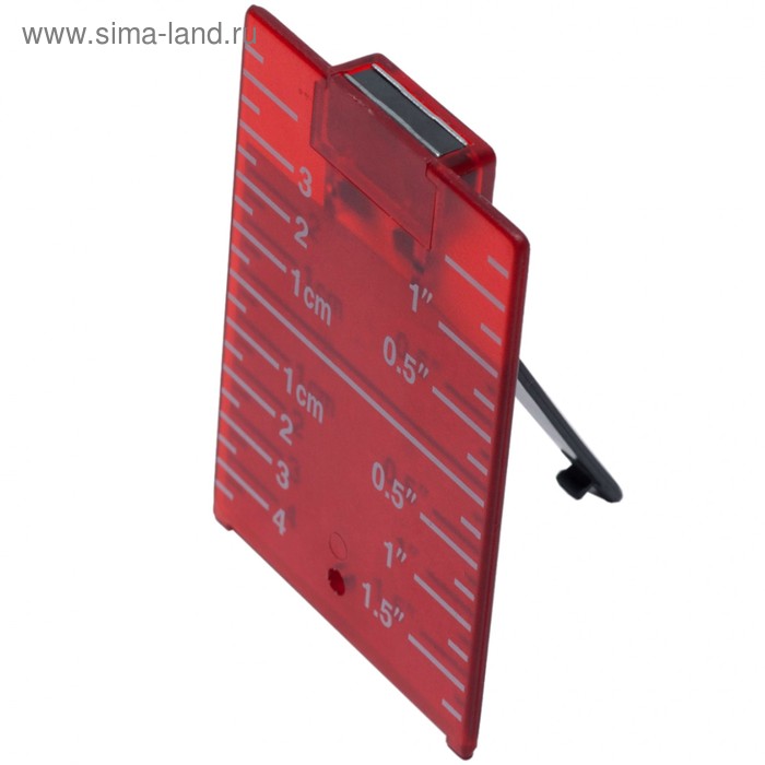 Мишень красная с встроенным магнитом ADA A00210, для работы с нивелиром - Фото 1