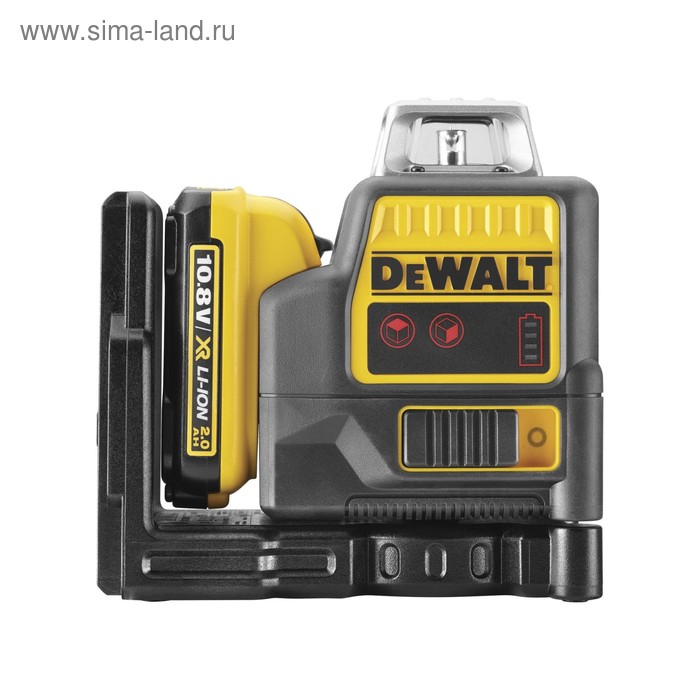 Нивелир лазерный DeWalt DCE0811D1R, аккумуляторный, 2 луча,  50/20м, ±0.3 мм/м, кейс - Фото 1