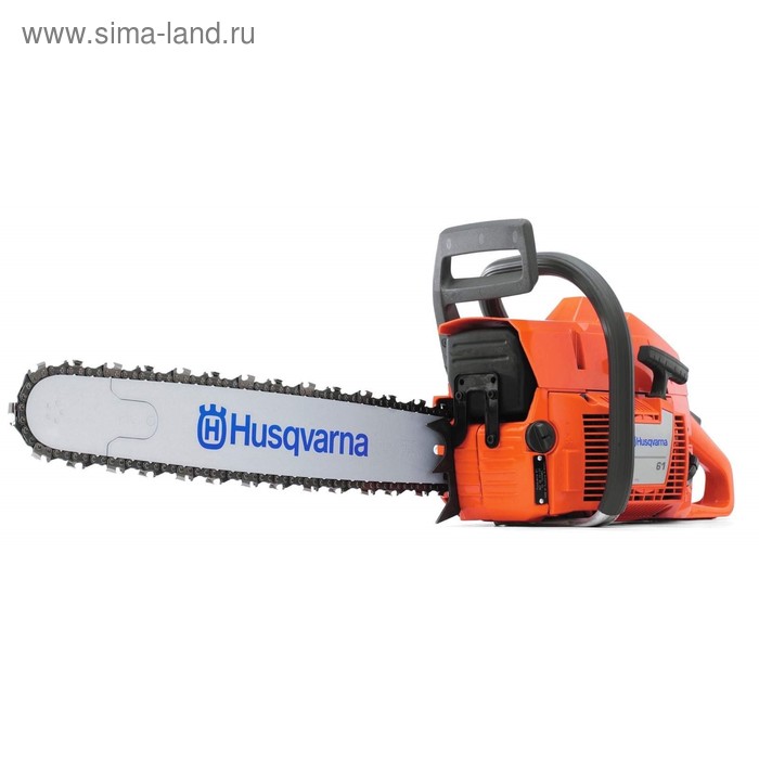 Бензопила Husqvarna 61, 3.8 л.с., 61.5 см3, 0.75 л, 2.9 кВт, шаг 3/8", шина 45см/18" - Фото 1