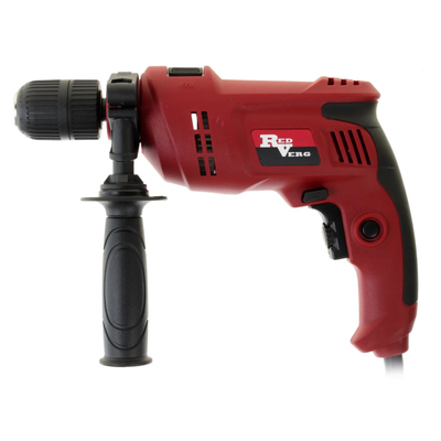 Дрель ударная RedVerg RD-ID 700S, 700 Вт, 3000 об/мин, БЗП 1.5-13 мм, дерево/металл 25/13 мм