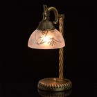 Настольная лампа "Афродита" 1x60W Е27 античная бронза 17x22x38см - фото 4072930