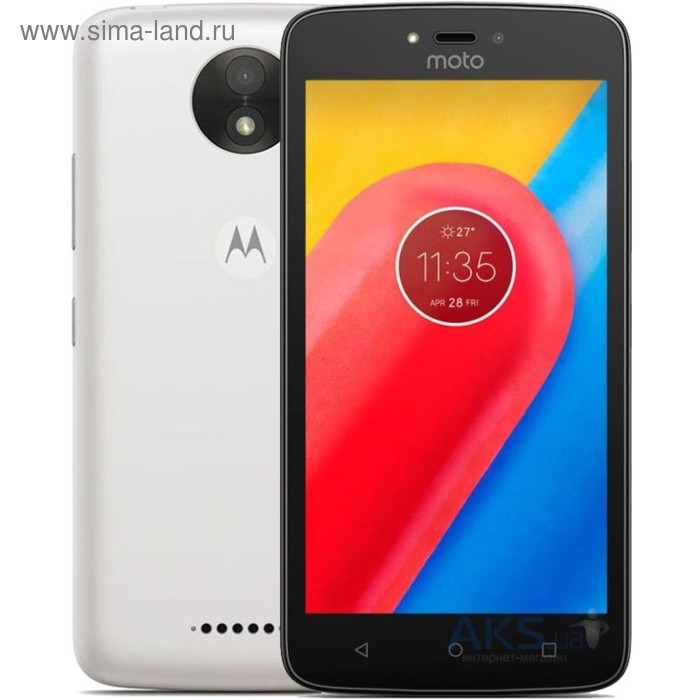 Смартфон Motorola XT1750 C 3G 8Gb белый 3G 2Sim 5" 480x854 Android 7.0 5Mpix GPS FM micSD - Фото 1