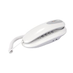 Телефон Texet TX 236, проводной, регулятор громкости звонка,  светло-серый
