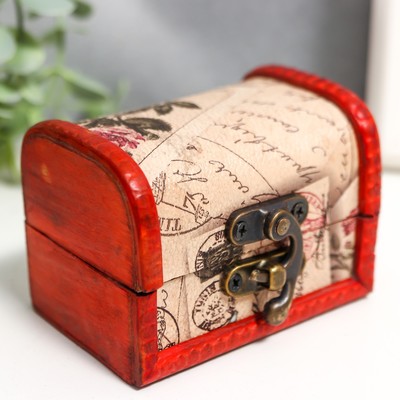 Шкатулка для творчества «Тайное послание», дерево, 8×6×6 см