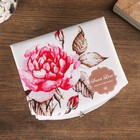 Шкатулка кожзам для украшений "Пионы" 14х12х10,5 см - Фото 4