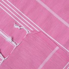 Полотенце пляжное пештемаль 100х180 см, цв розовый, 280 г/м2,хлопок 100% - Фото 3