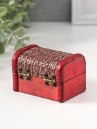 Шкатулка для украшений «Сундучок. Плетёнка», дерево, 6.3×8.8×6.5 см - Фото 9