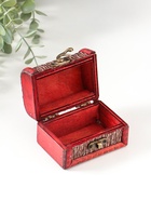 Шкатулка для украшений «Сундучок. Плетёнка», дерево, 6.3×8.8×6.5 см - Фото 5