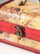 Шкатулка для украшений «Сундук. Карта странника», для мелочи, дерево, 10.5×15×9 см  (артикул 2746211)  большой выбор товаров оптом и в розницу по низким ценам с доставкой