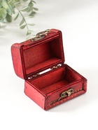 Шкатулка для украшений «Сундучок. Цветущий сад и бабочки», дерево, 7×9.5×5.7 см  (артикул 2746309)  большой выбор товаров оптом и в розницу по низким ценам с доставкой