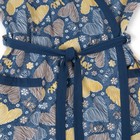 Комплект женский (пеньюар, майка, шорты) Лейсян цвет синий, принт сердца, р-р 44 - Фото 6