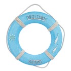 Спасательный круг с бечёвкой "Welcome aboard", 7*46*46 см, голубой - Фото 1