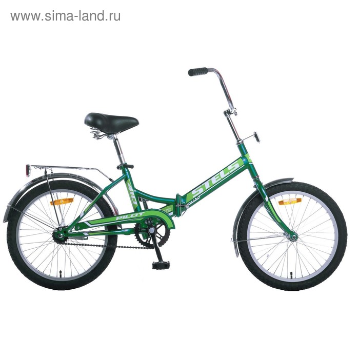 Велосипед 20" Stels Pilot-410, Z011, цвет зелёный, размер 13,5" - Фото 1
