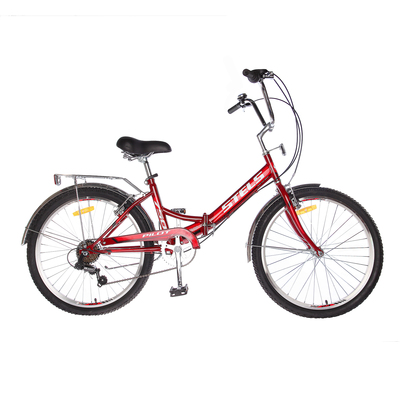 Велосипед 24" Stels Pilot-750, Z010, цвет тёмно-красный, размер 16"