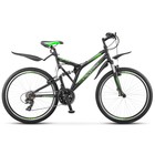Велосипед 26" Stels Crosswind, Z010, цвет чёрный/салатовый, размер 20" - Фото 1