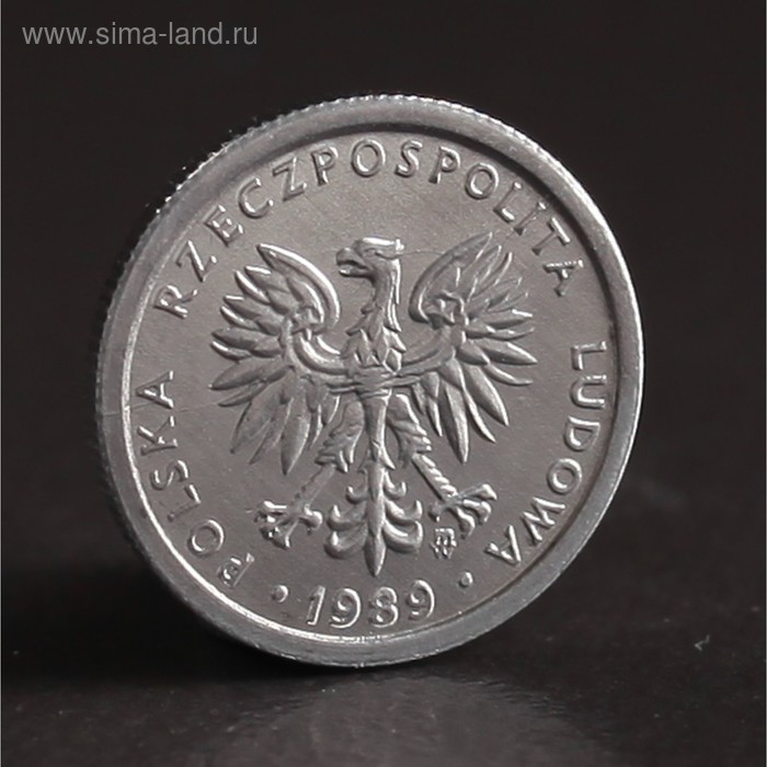 Монета "1 злотый 1989 Польша UNC - Фото 1