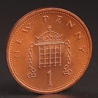 Монета "1 пенни 1971 Великобритания UNC - Фото 2