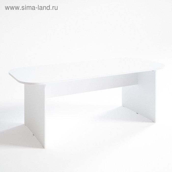 Конференц стол ФК.2, 2100х900х750 мм, белый шагр - Фото 1