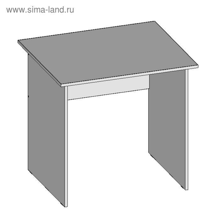 Стол рабочий С8.7(16), 800 × 680 × 750 мм, белый шагр - Фото 1