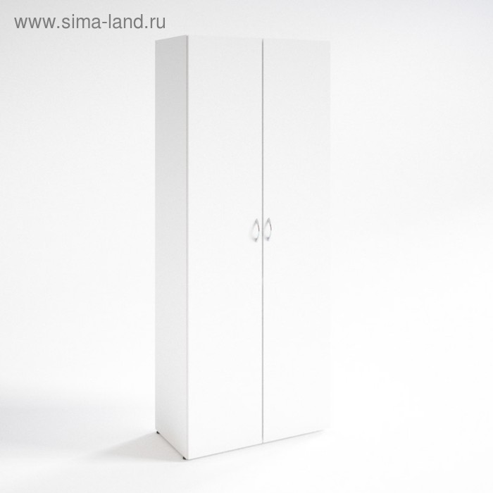 Шкаф для одежды НШ-10, 600 × 380 × 1890 мм, белый шагр - Фото 1