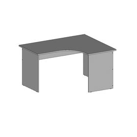 Стол угловой правый СЭП14.12.7, 1400х1150/680х750 мм, серый 2818245