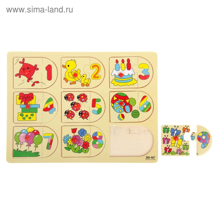 Рамка-вкладыш "Цветной счёт" - Фото 1