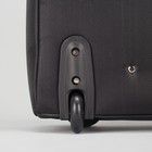 Чемодан с сумкой 20", отдел на молнии, 2 колеса, кодовый замок, цвет чёрный - Фото 5