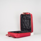 Чемодан 20" с сумкой, отдел на молнии, кодовый замок, 2 колеса, цвет бордовый - Фото 7