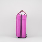 Чемодан 20" с сумкой, отдел на молнии, кодовый замок, 2 колеса, цвет фиолетовый - Фото 3