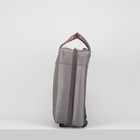 Чемодан 20" с сумкой, отдел на молнии, кодовый замок, 2 колеса, цвет серый - Фото 3