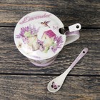 Кружка 300 мл «Душистая лаванда», с ситом, ложкой и крышкой - Фото 5