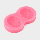 Молд для заливки «Пасхальное яйцо», силикон, 10.4×5.5 см, розовый - Фото 2